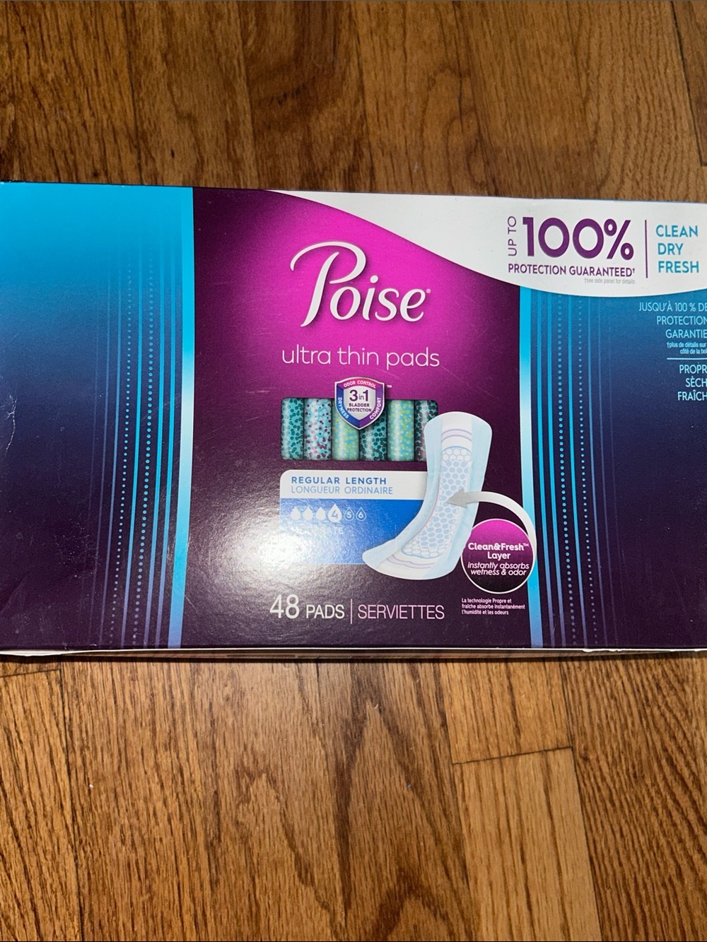 Poise Ultra Thin Pads - Purple & Teal Packaging NWT